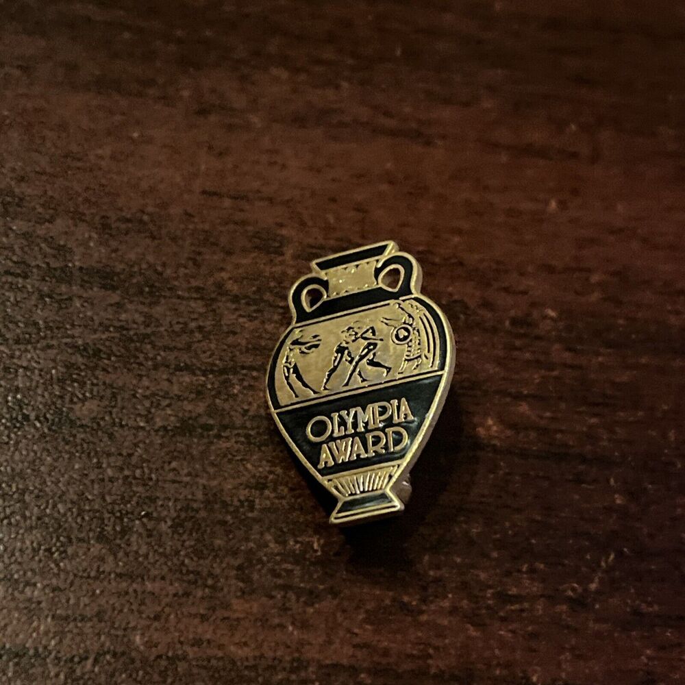 Vintage Olympia Award Ancient Greece Vase Lapel Hat Pin